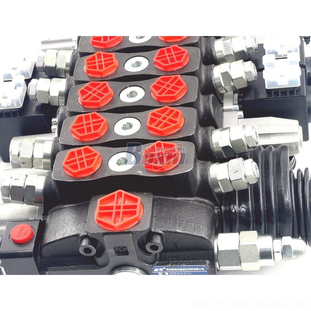 6 Way Hydraulic Selector Valve Sectional Directional Valve | Wholesale & OEM | Manual Operation detail image